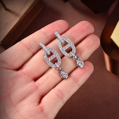 [AM]HM CHAINE DIAMOND EARRINGS