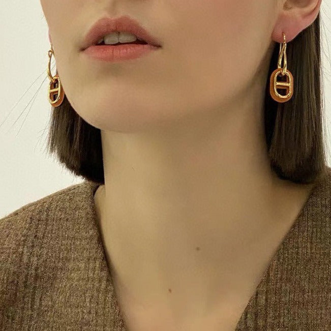 [AM]HM O'MAILLON GOLD EARRINGS