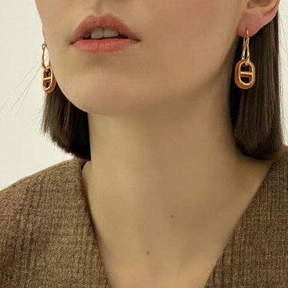 [AM]HM O'MAILLON GOLD EARRINGS