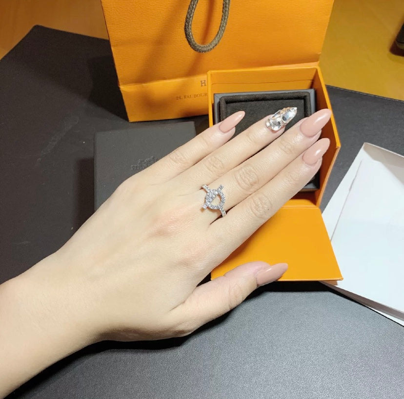 [AM]ECHAPPEE RING SILVER DIAMOND