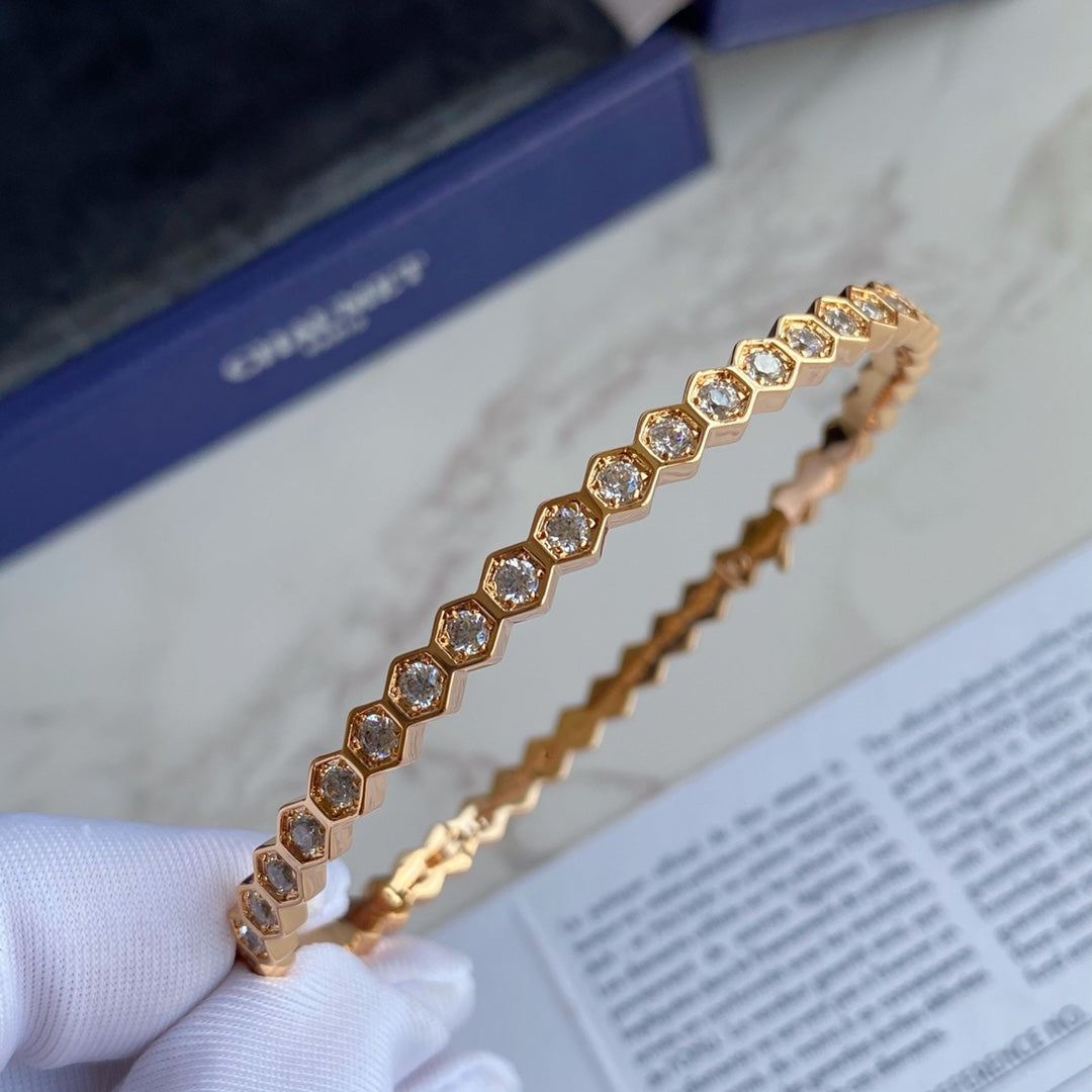 [AM]BEE LOVE GOLD BRACELET FULL DIAMOND