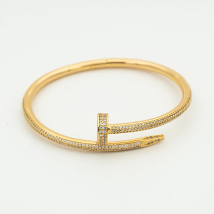 [AM]JUSTE UN CLOU 3.5MM FULL PAVÉ NAIL BANGLE
