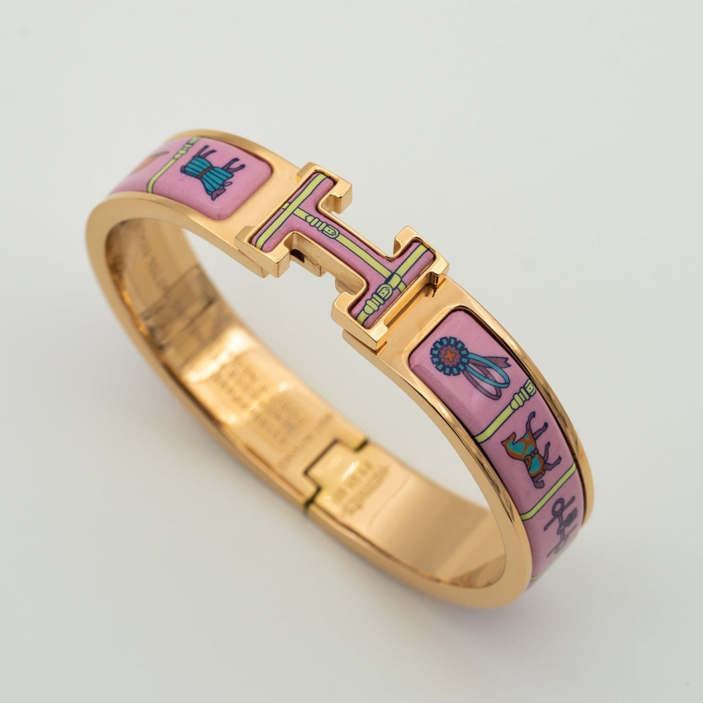 [AM]H ROSE GOLD BRACELET PINK CERAMIC