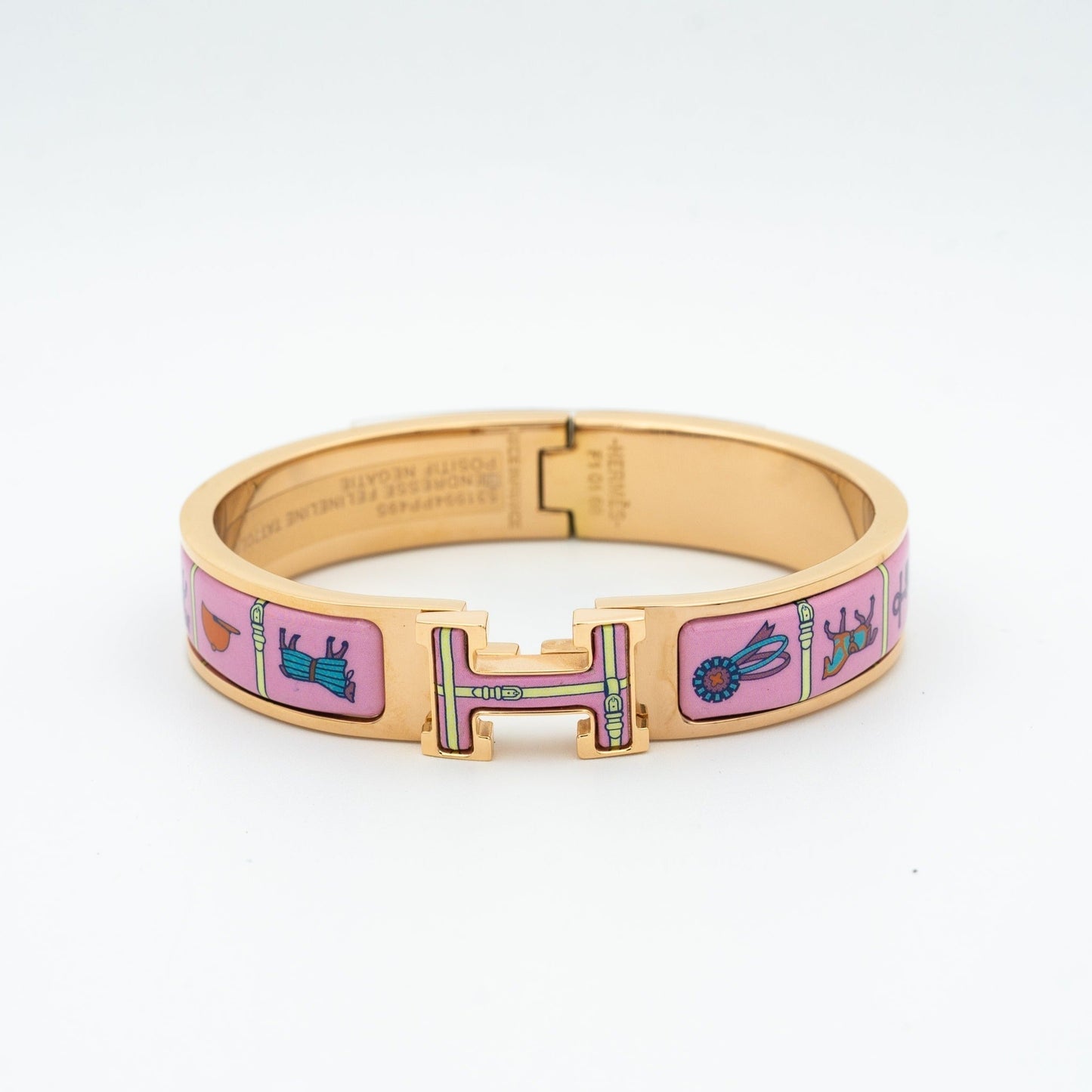 [AM]H ROSE GOLD BRACELET PINK CERAMIC