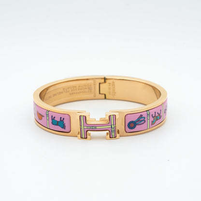 [AM]H ROSE GOLD BRACELET PINK CERAMIC