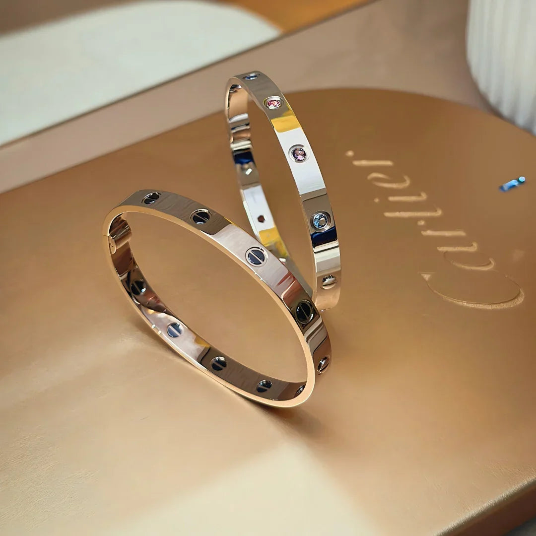 [AM]CLASSIC 6.1MM LOVE BRACELET 10-DIAMOND MULTICOLOR