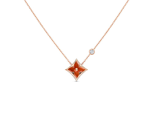 [AM]STAR NECKLACE ROSE GOLD 1 DIAMOND