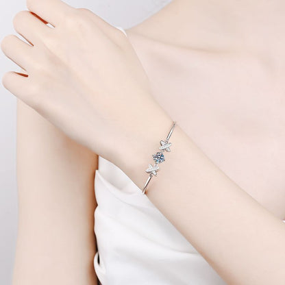 [AM]ELEGANT BOW-KNOT MOISSANITE BRACELET