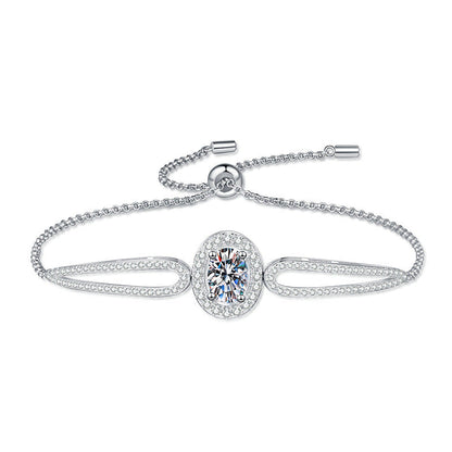 [AM]"PIGEON'S EGG" TEARDROP MOISSANITE BRACELET