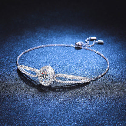 [AM]"PIGEON'S EGG" TEARDROP MOISSANITE BRACELET