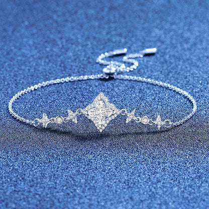 [AM]MARQUISE-CLOVER MOISSANITE BRACELET