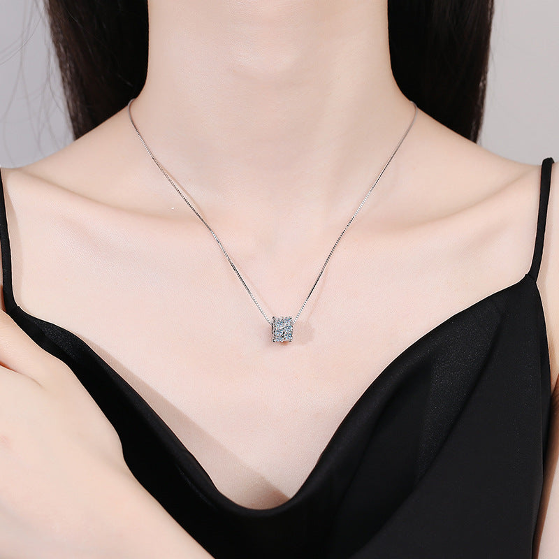 [AM]ELEGANT SLIM-WAIST MOISSANITE NECKLACE