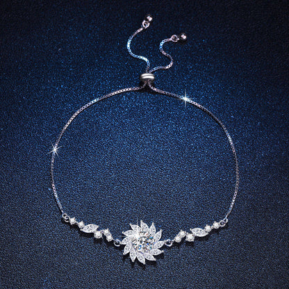 [AM]RADIANT SUNFLOWER MOISSANITE BRACELET