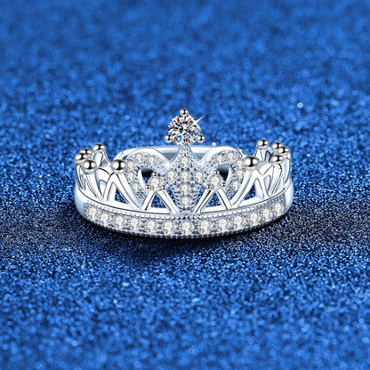 [AM]DREAMY CROWN MOISSANITE RING - 1.2CT ELEGANT PRINCESS STYLE