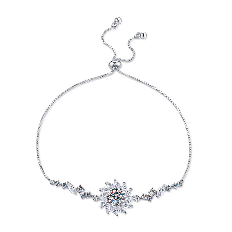 [AM]RADIANT SUNFLOWER MOISSANITE BRACELET