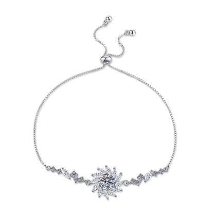 [AM]RADIANT SUNFLOWER MOISSANITE BRACELET