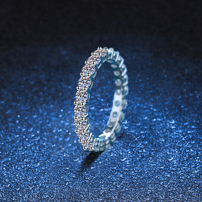 [AM]LUXURIOUS 2.2 CARAT FULL ETERNITY MOISSANITE RING