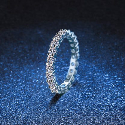 [AM]LUXURIOUS 2.2 CARAT FULL ETERNITY MOISSANITE RING