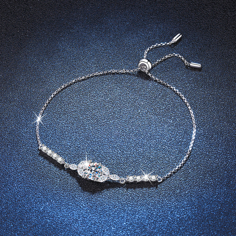 [AM]BLOOMING STAR-FLOWER MOISSANITE BRACELET