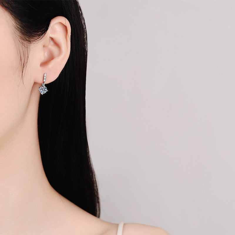 [AM]DYNAMIC TASSEL MOISSANITE DROP EARRINGS