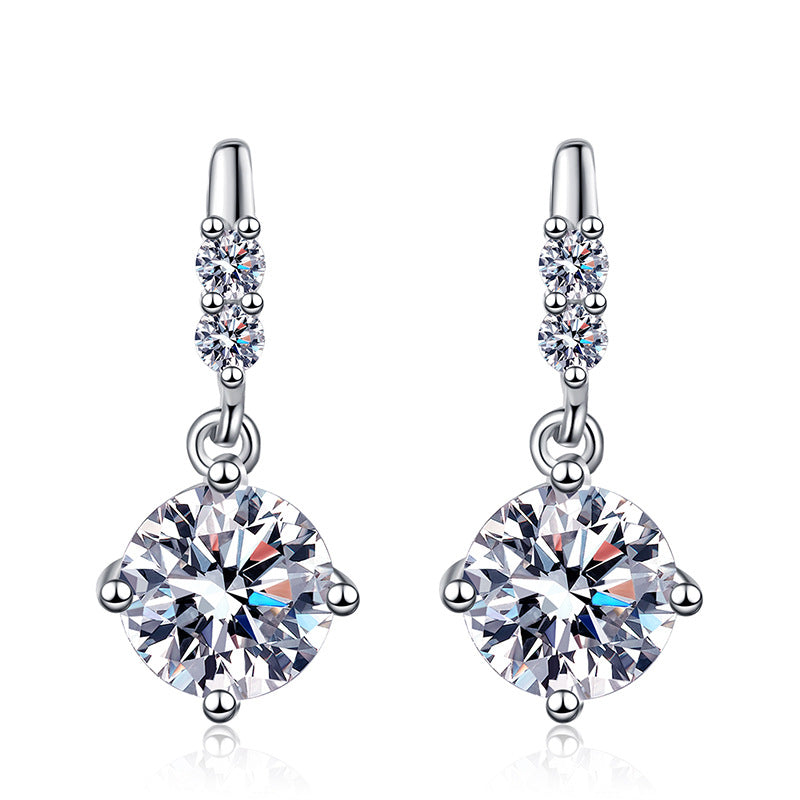[AM]DYNAMIC TASSEL MOISSANITE DROP EARRINGS
