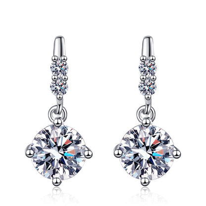 [AM]DYNAMIC TASSEL MOISSANITE DROP EARRINGS