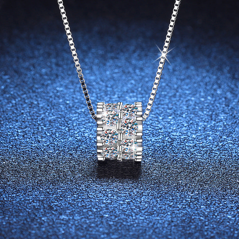 [AM]ELEGANT SLIM-WAIST MOISSANITE NECKLACE