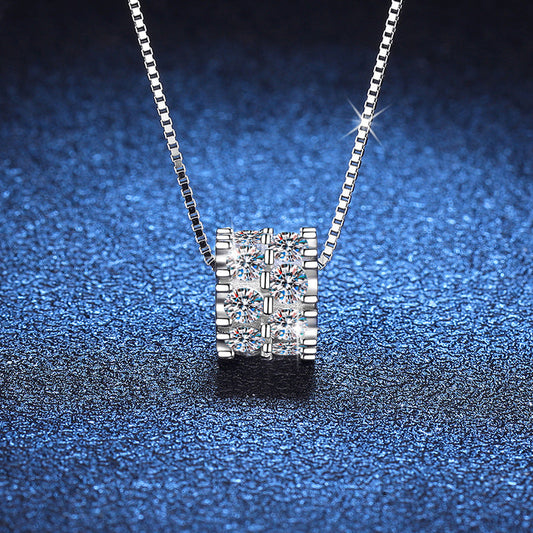 [AM]ELEGANT SLIM-WAIST MOISSANITE NECKLACE