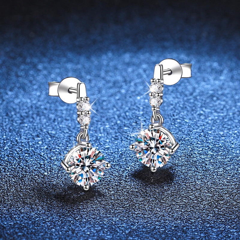 [AM]DYNAMIC TASSEL MOISSANITE DROP EARRINGS