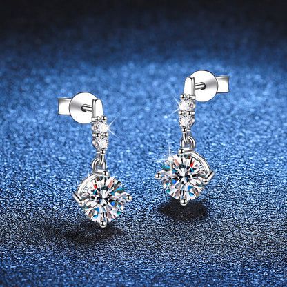[AM]DYNAMIC TASSEL MOISSANITE DROP EARRINGS