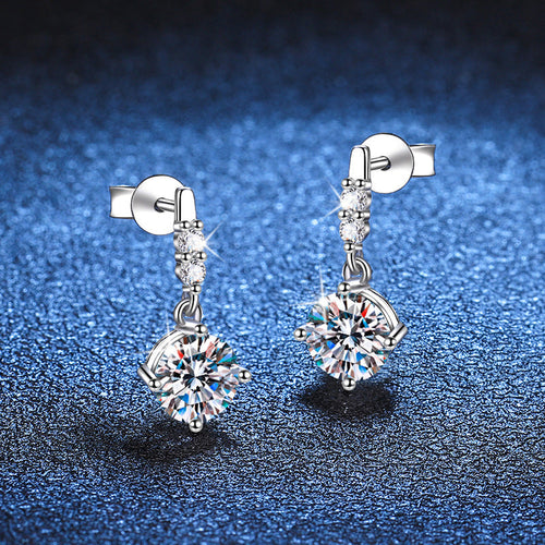 [AM]DYNAMIC TASSEL MOISSANITE DROP EARRINGS