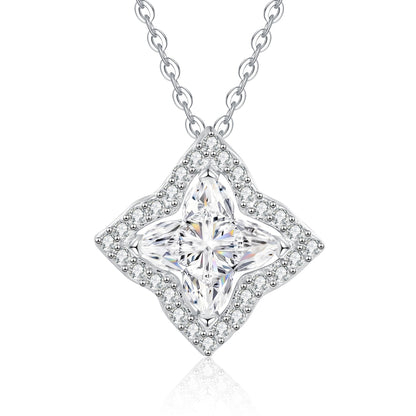 [AM]STAR-CLOVER MOISSANITE NECKLACE