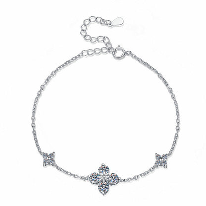 [AM]CLOVER LUCKY CHARM MOISSANITE BRACELET