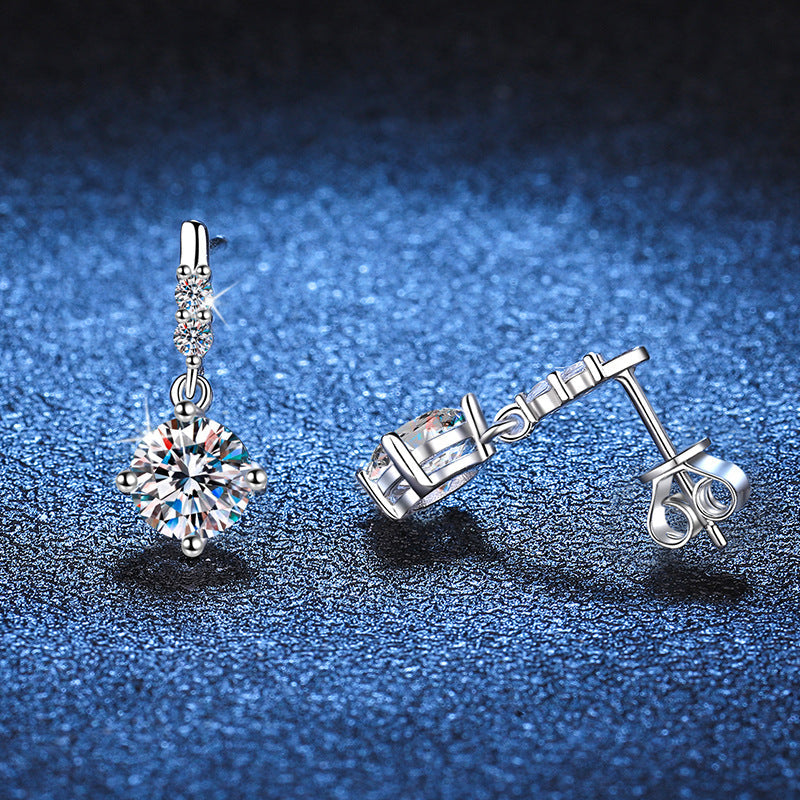 [AM]DYNAMIC TASSEL MOISSANITE DROP EARRINGS