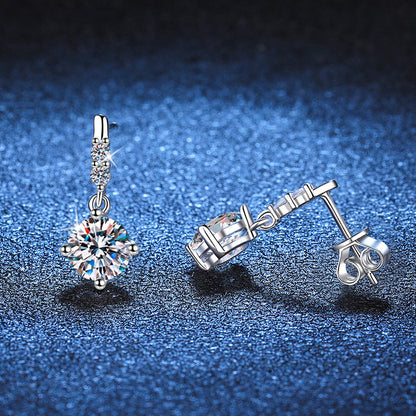 [AM]DYNAMIC TASSEL MOISSANITE DROP EARRINGS
