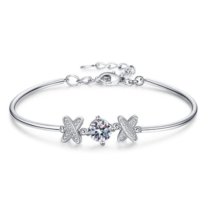 [AM]ELEGANT BOW-KNOT MOISSANITE BRACELET