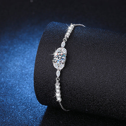 [AM]BLOOMING STAR-FLOWER MOISSANITE BRACELET