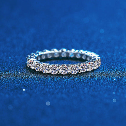 [AM]LUXURIOUS 2.2 CARAT FULL ETERNITY MOISSANITE RING