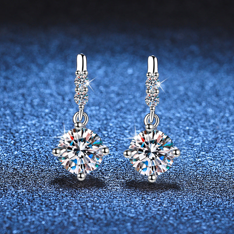 [AM]DYNAMIC TASSEL MOISSANITE DROP EARRINGS