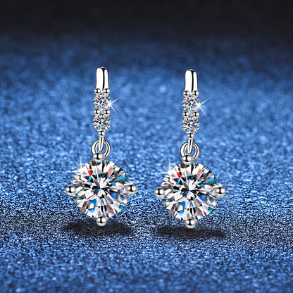 [AM]DYNAMIC TASSEL MOISSANITE DROP EARRINGS