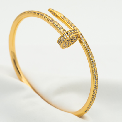 [AM]JUSTE UN CLOU 3.5MM FULL PAVÉ NAIL BANGLE