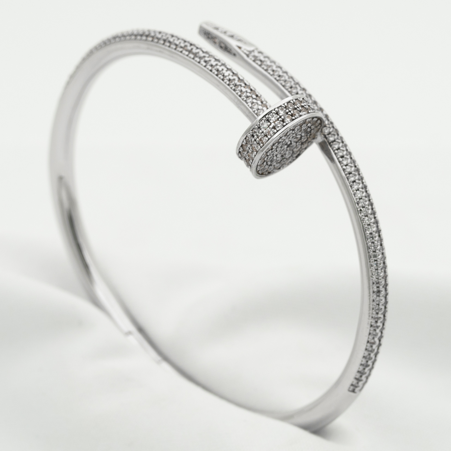 [AM]JUSTE UN CLOU 3.5MM FULL PAVÉ NAIL BANGLE