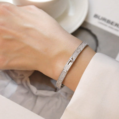 [AM]KELLY BRACELET DIAMOND PAVED