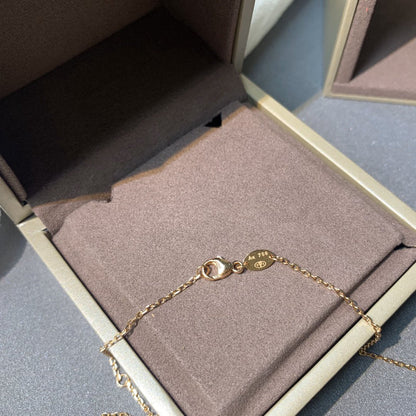 [AM]JEUX DE ROSE GOLD DIAMOND NECKLACE
