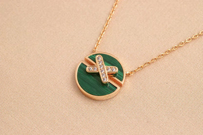 [AM]JEUX DE ROSE GOLD DIAMOND NECKLACE