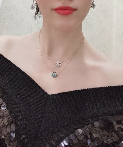 [AM]JEUX DE ROSE GOLD DIAMOND NECKLACE