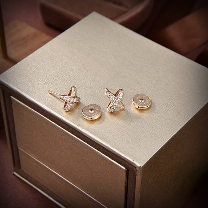[AM]JEUX DE GOLD DIAMOND EARRINGS