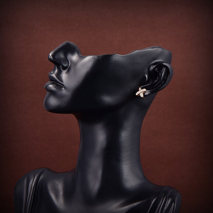 [AM]JEUX DE GOLD DIAMOND EARRINGS