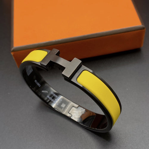 [AM]CLIC HM SO BLACK YELLOW BRACELET