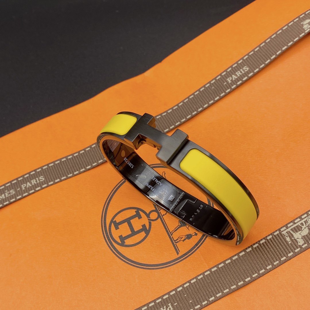 [AM]CLIC HM SO BLACK YELLOW BRACELET